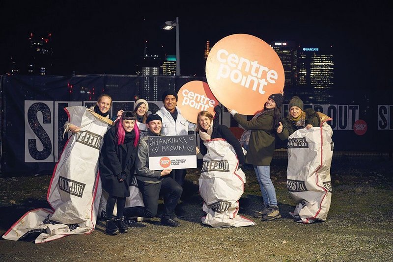 For over 10 years, Centrepoint supporters have been swapping their beds for sleeping bags in Sleep Out, an event to raise money for and awareness of homeless young people. Hawkins\Brown says it believes in the significance of architecture as an agent of social change, and has raised up to £10,000 for Sleep Out since 2016.