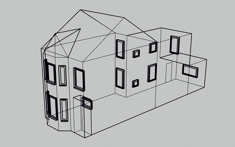 Moreira models his own home in SketchUp.