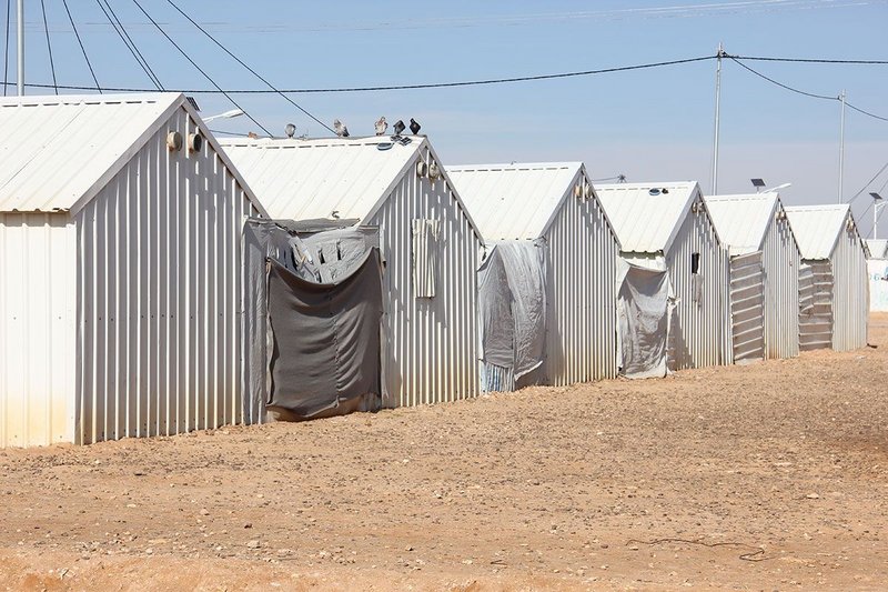 Azraq refugee camp, Jordan. Given cultural and climatic issues, where could windows work in these shelters?