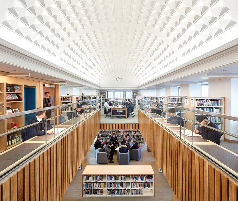 AJ retrofit category winner, BDP’s Smythe Library, Tonbridge School.