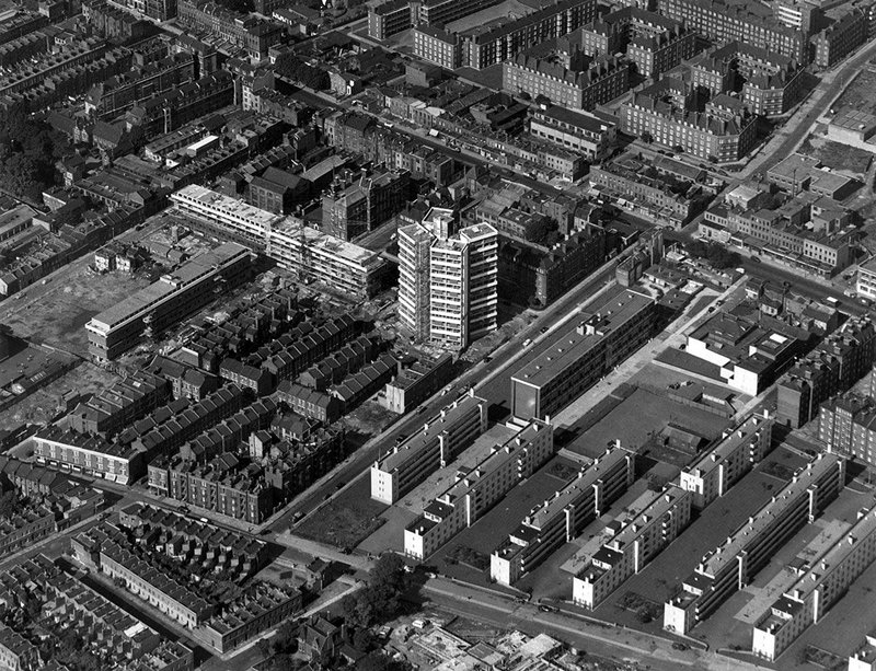 Keeling House, Bethnal Green, east London, 1958