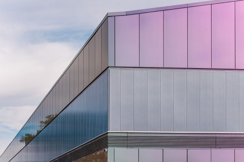 SFS Nvelope NV7 rainscreen subframe system at The Silverstone Interactive Museum,  Northamptonshire.