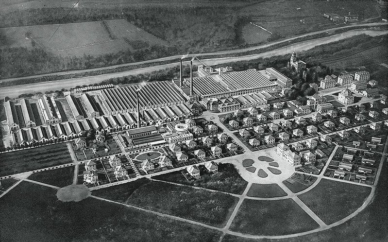 19th century workers’ village, in Crespi d’Adda in Lombardy, based around cotton manufacturing.