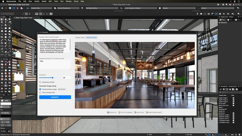 Vectorworks’ AI Visualizer
