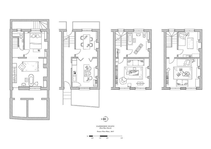 Cambridge Heath (now Mare Street), floor plans, 2017.