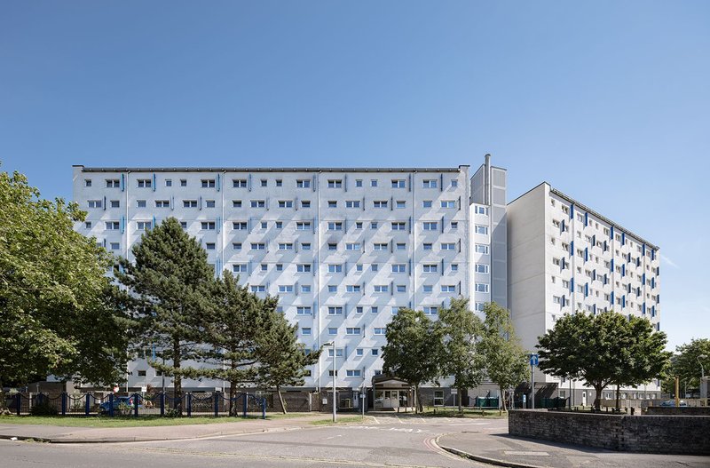 The 11-storey panel-system Wilmcote House in Portsmouth was retrofitted by ECD Architects to EnerPHit standard.