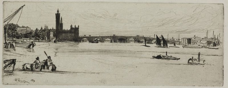 James Abbott McNeill Whistler – Old Westminster Bridge, 1871.