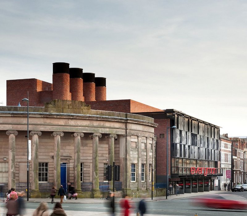 Everyman Theatre's chimneys have to generate adequate buoyancy to pull sufficient fresh air through to keep the auditorium comfortable