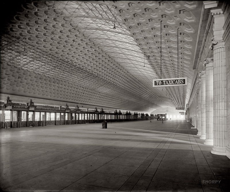 Union Station Concourse, Washington DC, Daniel H Burnham, 1903-7