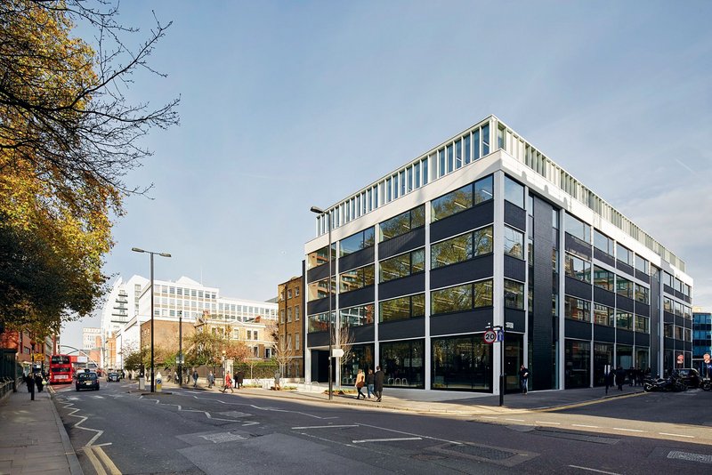 BuckleyGrayYeoman added an extra floor and introduced generous ground floor glazing as part of the refurbishment.