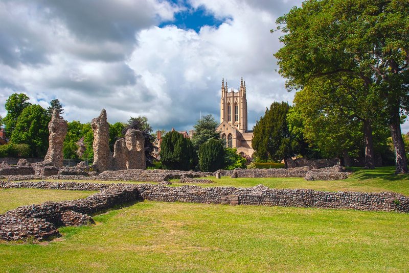 The Abbey ruins, Bury St Edmunds, Suffolk.