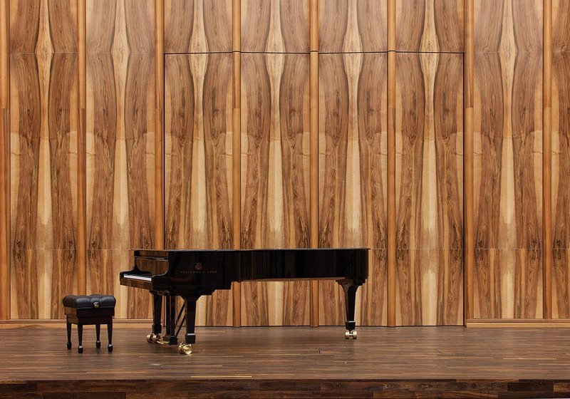 The chamber music hall at David Chipperfield’s Carmen Würth Forum,