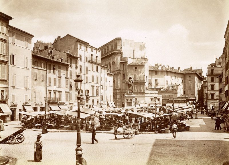 Campo dei Fiori,  Rome (late 19th century).