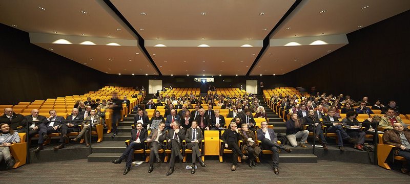 Look hard and you will see Daniel Libeskind in the front row of the main auditorium.