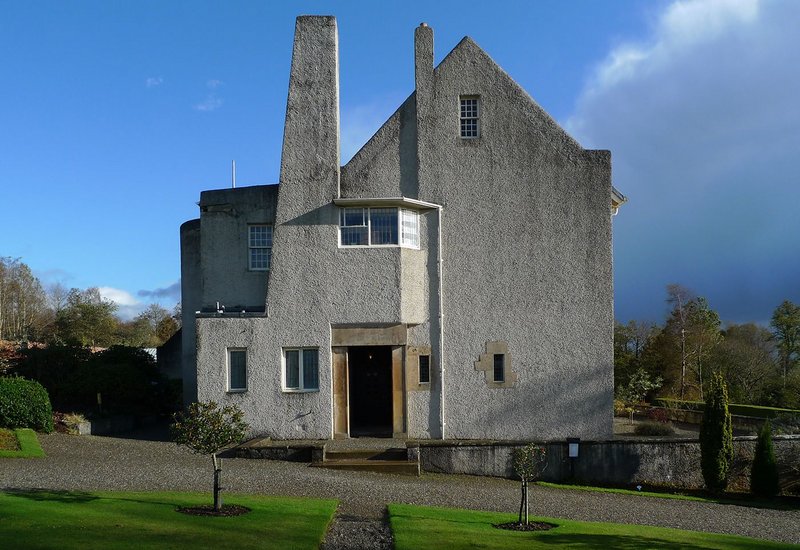 The Hill House, Helensburgh: west elevation © Mackintosh Architecture, University of Glasgow, 2014.