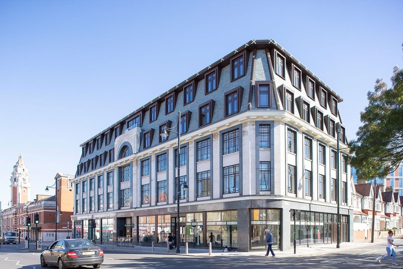 Ivor House is a former department store in Brixton converted into a mixed-use development of 26 residential apartments and ground floor commercial units.