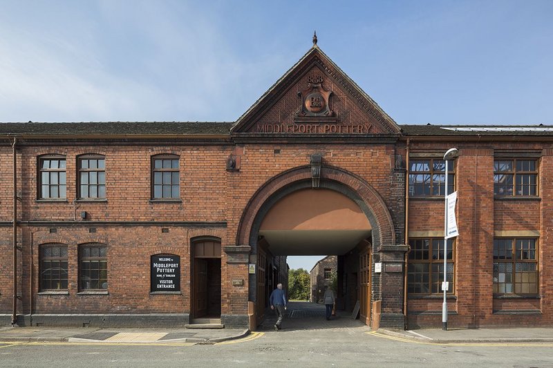 Visitor entrance to Middleport Pottery.