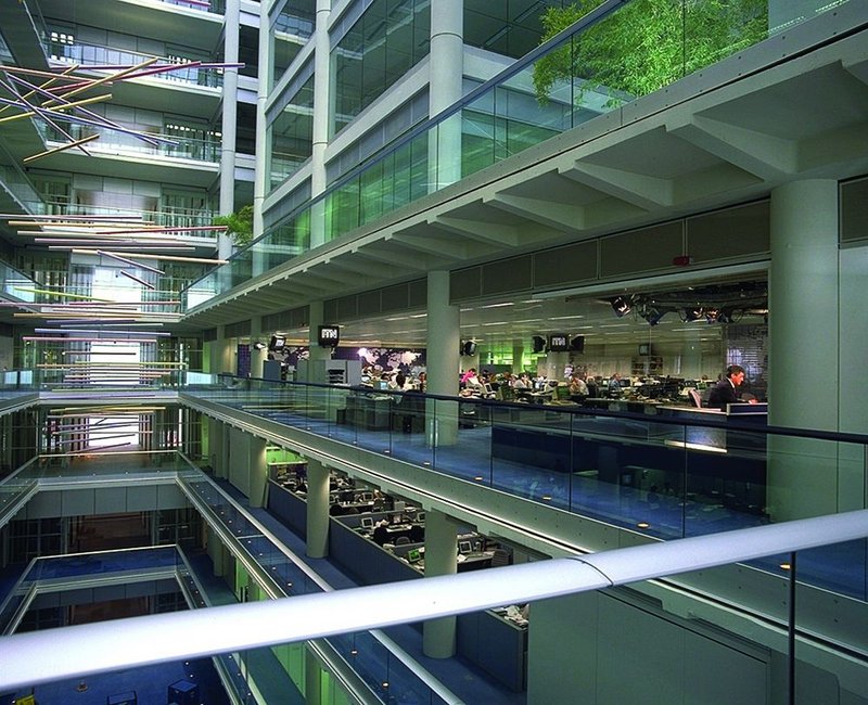 When completed, office spaces in the new ITN HQ were state of the art.