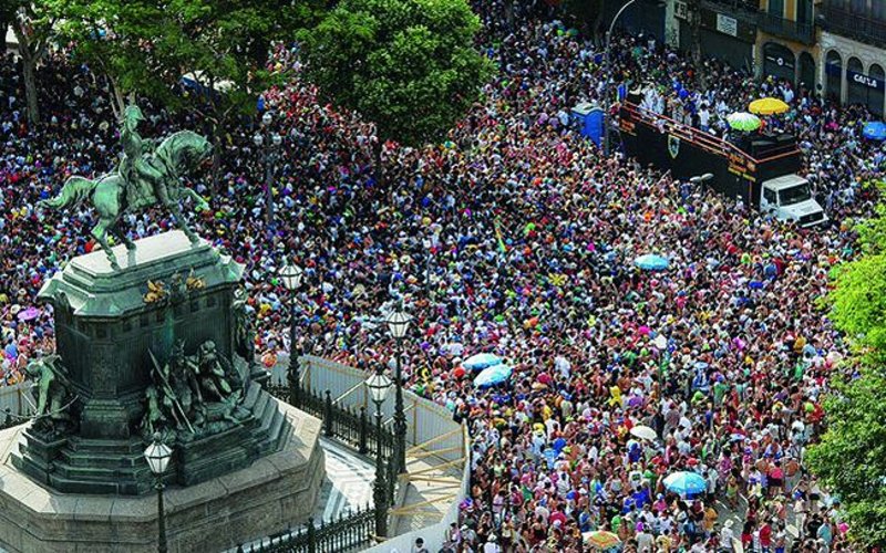 Tiradentes Square during carnival