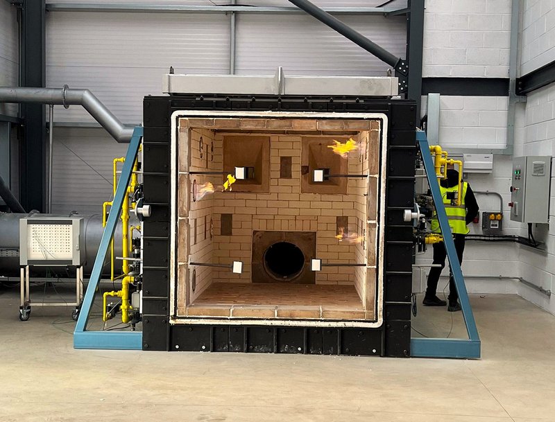 Built by Manchester-based specialist Furnace Construction, the new gas-fired furnace reaches 600ºC in five minutes and temperatures in excess of 1000ºC after 1.5 hours. It will take about seven hours to return to ambient temperature.