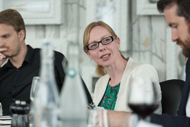 From left to right: Mark Rousseau, EPR Architects associate Claire Truman and James Spencer.