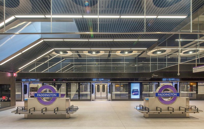 Paddington’s new island platform  on the Elizabeth Line, designed by Weston Williamson + Partners.
