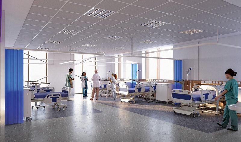 AHR’s University of Huddersfield Health Sciences Building has ‘simulated’ spaces such as an acute ward that offers trainees almost real-life medical experiences.