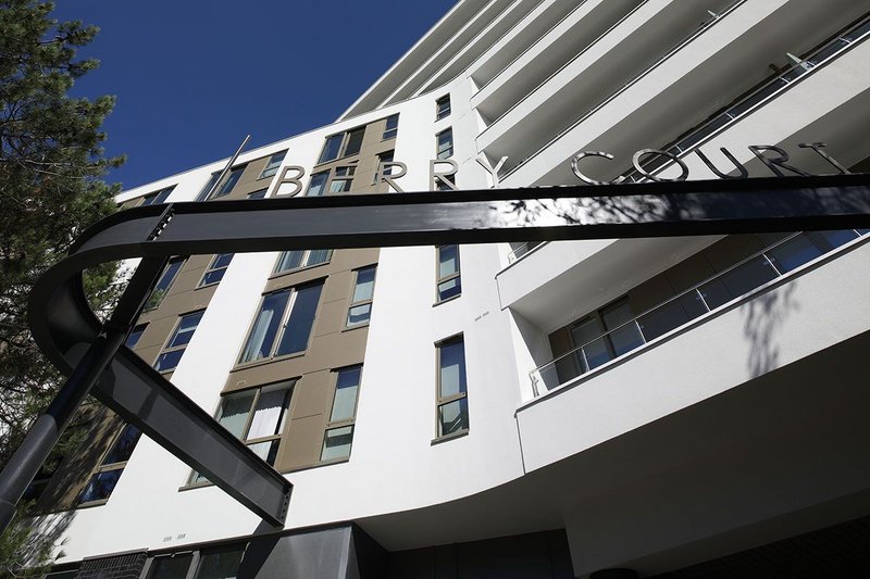 Senior Architectural Systems' doors and windows at Berry Court in Bournemouth. BrightSpace Architects.