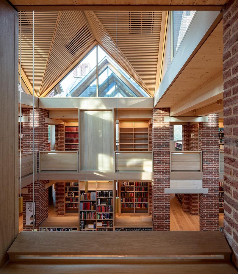 The New Library, Magdalene College, University of Cambridge, designed by Níall McLaughlin Architects wins Stirling Prize 2022.