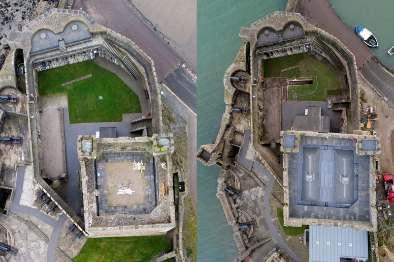 Carrickfergus Castle Roof Replacement, Carrickfergus.