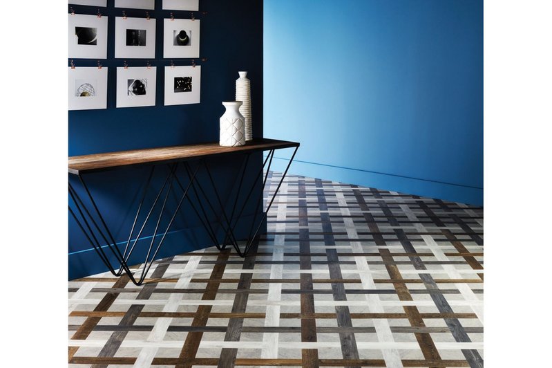 Amtico basket weave  flooring design.