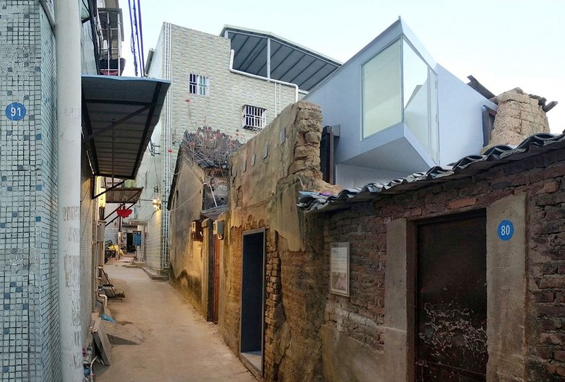 Courtyard House Plugin, Beijing, China, view from exterior, designed by People's Architecture Office.