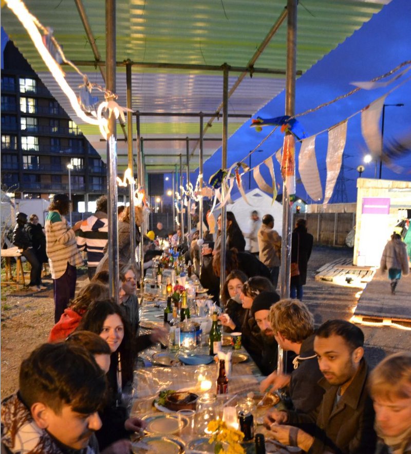 Canning Town Caravanserai community feast.