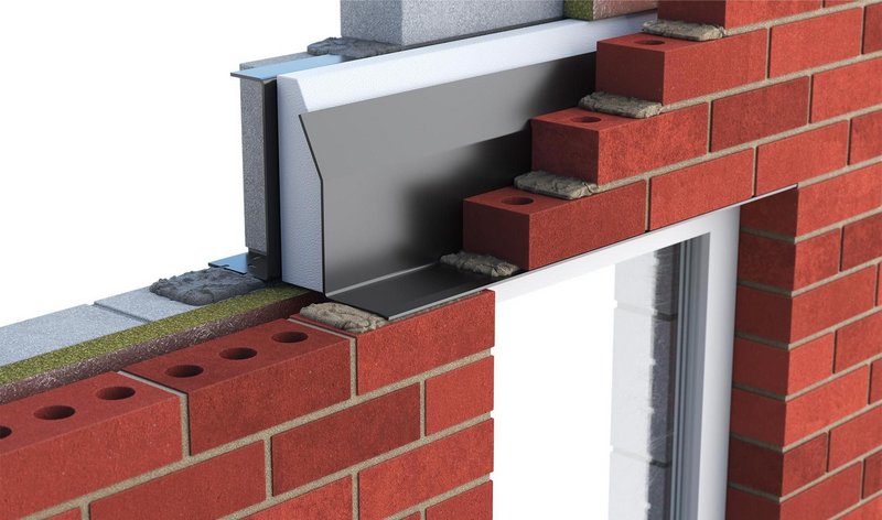 Catnic thermally broken lintels: Providing a complete thermal break between inner and outer leafs with no brackets for outstanding thermal performance.