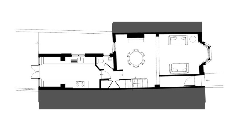 Existing ground floor plan.