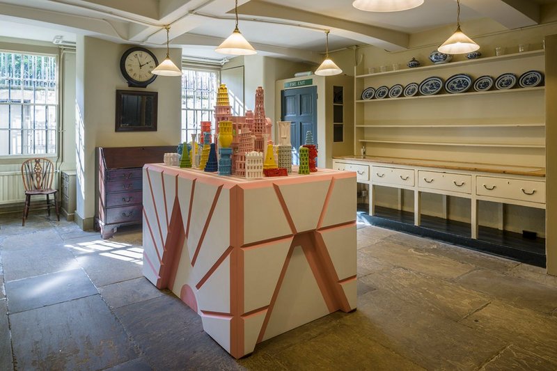 The Roman Singularity, created by Adam Nathaniel Furman, is located in the Soane Museum’s basement kitchens.