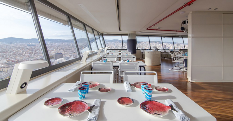 The new Marea Alta restaurant in Barcelona has 360-degree views.