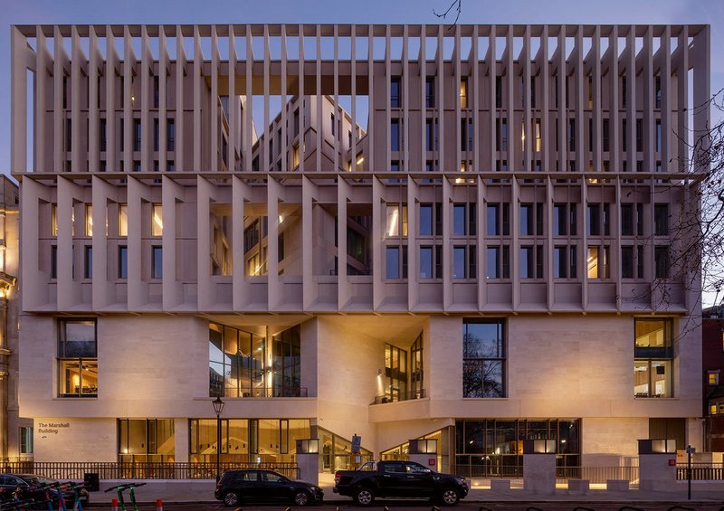 The Portland stone and concrete ‘palazzo’ facade facing north to Lincoln’s Inn Fields is an object lesson in balanced asymmetry.