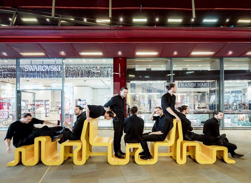 Inventive, thinking about communal values much more. McCloy and Muchemwa’s Bench for Everyone, London.