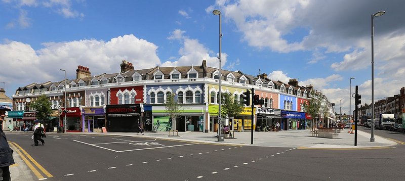 Could a new image help? It has in London’s Walthamstow where a critical junction has been remodelled and Jan Kattein has worked on the signage and facades.