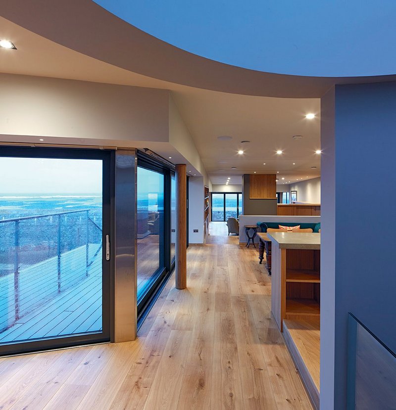 Generous windows maximise the seaside views.