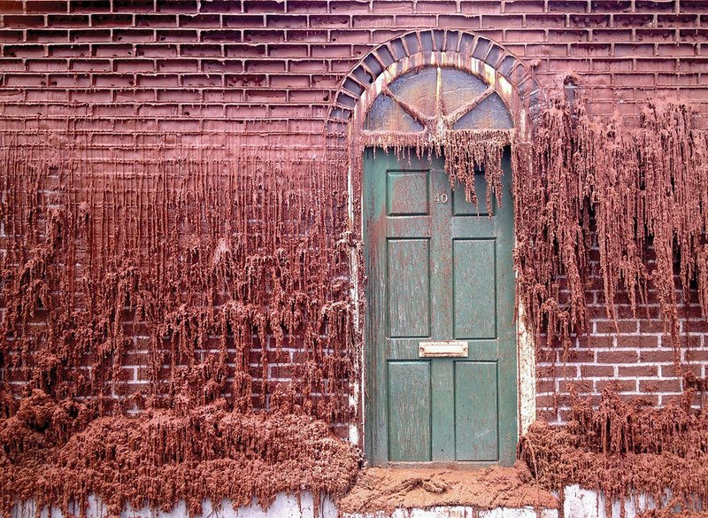 Sculptor Alex Chinneck makes bricks melt, slip and flip. Click on image