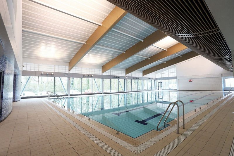 Foyle Arena with roof and underside ceiling by Architectural Profiles limited.