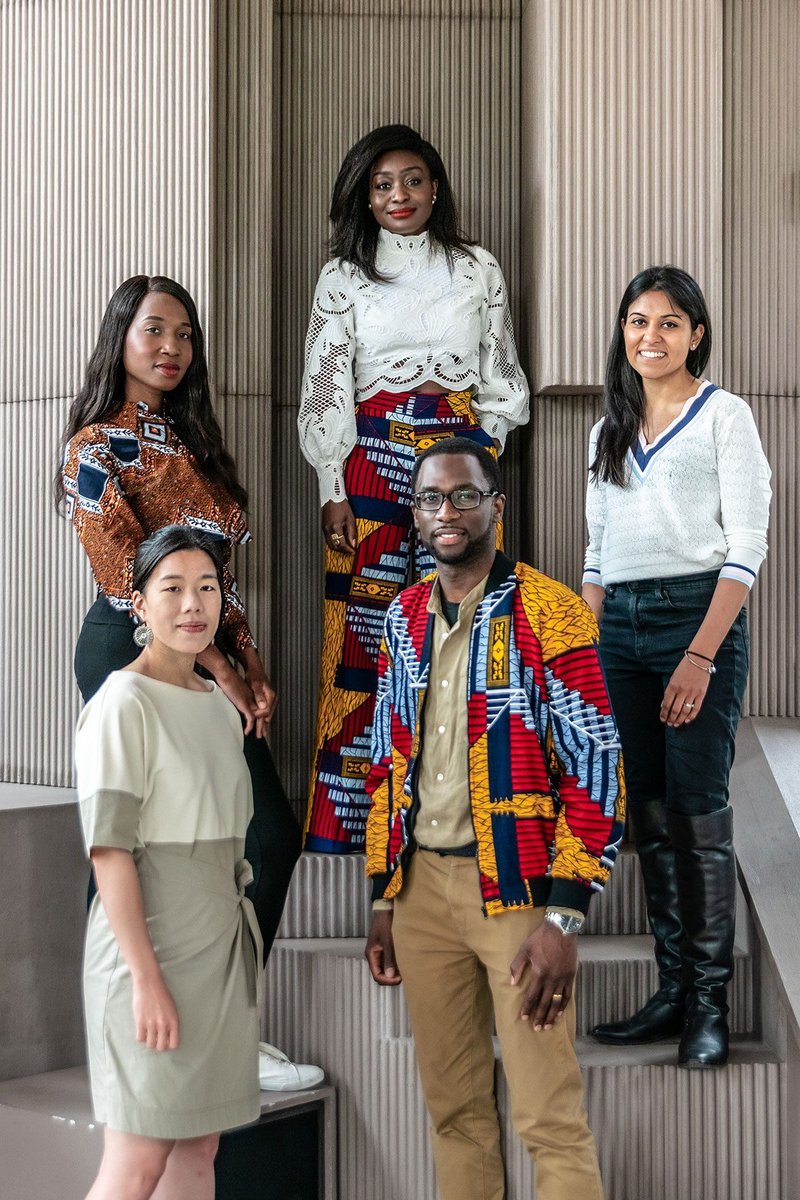 Left to right: Diana Yu, Yemi Aladerun, Tara Gbolade, Lanre Gbolade, Ushma Samani of the Paradigm Network