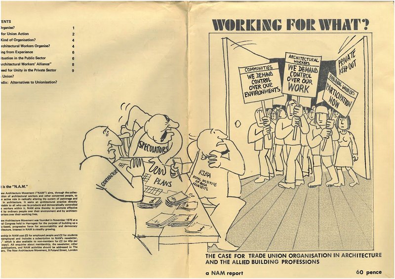 Front cover of NAM report: Working For What? 1977