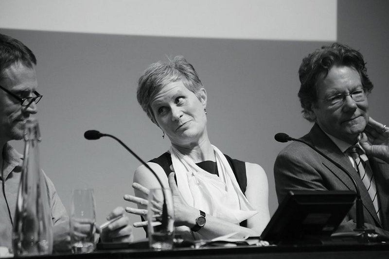 Questions of conscience: Debate from the panel (top right, from right to left: Matthew Taylor, Sarah Wigglesworth and Maxwell Hutchinson)