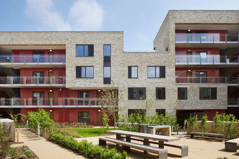 The NWCD team paired smaller practice Mole Architects with Wilkinson Eyre to deliver 70 flats in Lot 1.