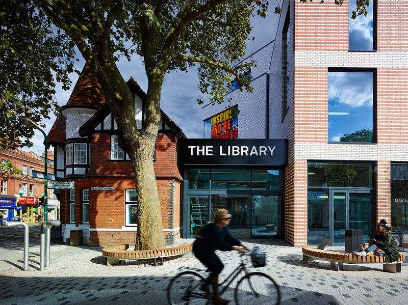 The Library at Willesden Green London by AHMM