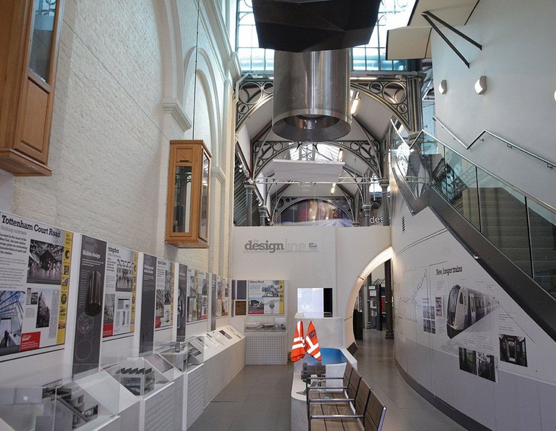 Exhibition installed at the London Transport Museum, not forgetting the high vis jacket as this is about construction as well as design.