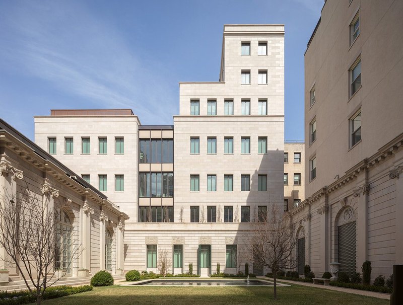 The expansion of New York’s Frick Collection focuses on increasing and enhancing space for display, amenities and research, while retaining a unique character derived from its origins as a private mansion.